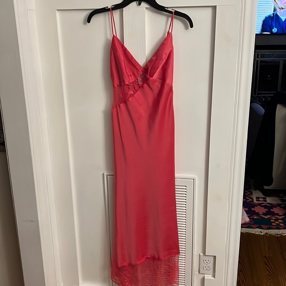 Urban Outfitters Rose Satin Slip Dress - Picture 3 of 11